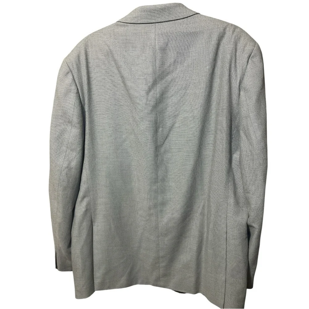 MICHAEL Kors Silk Wool Blazer Sportcoat 46L Gray 3 Button‎ Corporate Office